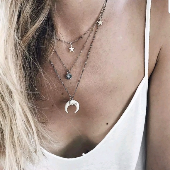 Jewelry - Boutique | Gold Layered Star and Bullhorn Necklace Jewelry - Boutique | Gold Layered Star and Bullhorn Necklace